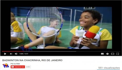 Badminton na Chacrinha - Pia