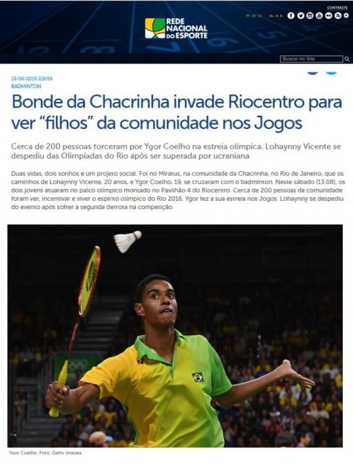 2016 08 13 Rede Nacional Esporte